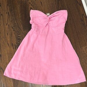 Blanco by Nature Pink Strapless Dress